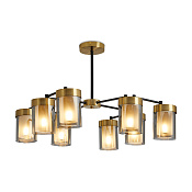 Freya Modern Lora Подвесной светильник цвет: черный и латунь FR5432PL-08BBS