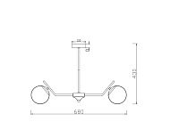 Freya Modern Moonrock Люстра цвет: латунь FR5173PL-06BS