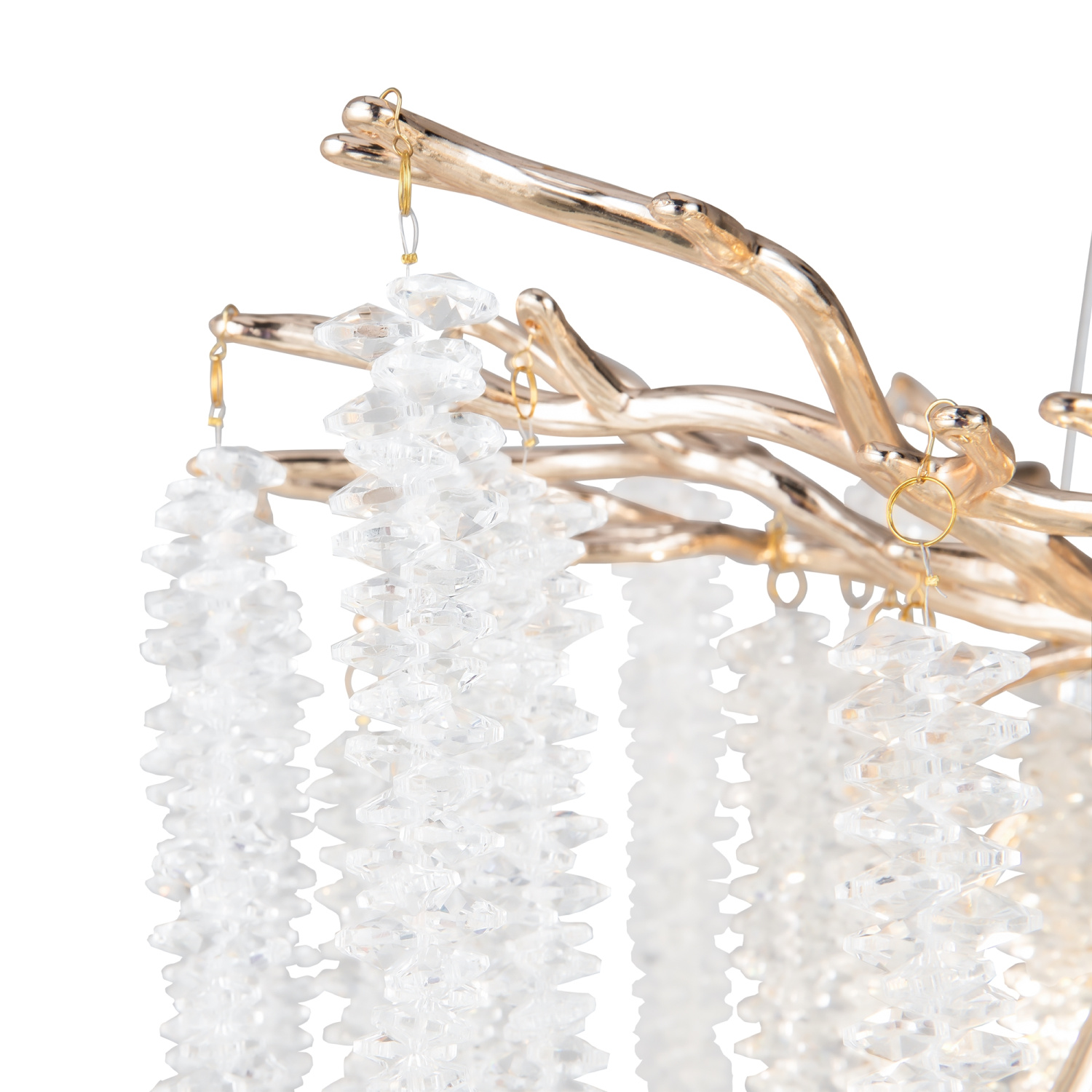 Freya Crystal Mineral Подвесной светильник цвет: золото FR1010PL-10G