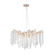 Freya Crystal Mineral Подвесной светильник цвет: золото FR1010PL-10G