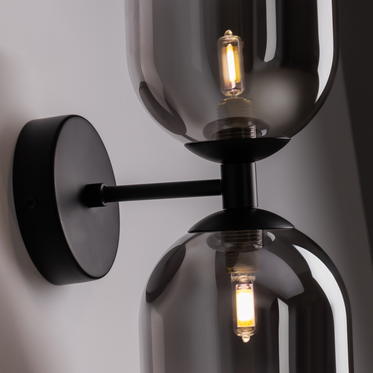 Freya Crystal Tesse Настенный светильник (бра) цвет: черный FR1011WL-02B