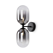 Freya Crystal Tesse Настенный светильник (бра) цвет: черный FR1011WL-02B