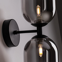 Freya Crystal Tesse Настенный светильник (бра) цвет: черный FR1011WL-02B