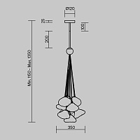 Freya Modern Eatery Подвесной светильник цвет: хром FR5488PL-10CH