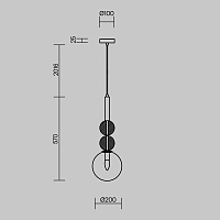Freya Modern Sunspot Подвесной светильник цвет: латунь FR5482PL-01BS2