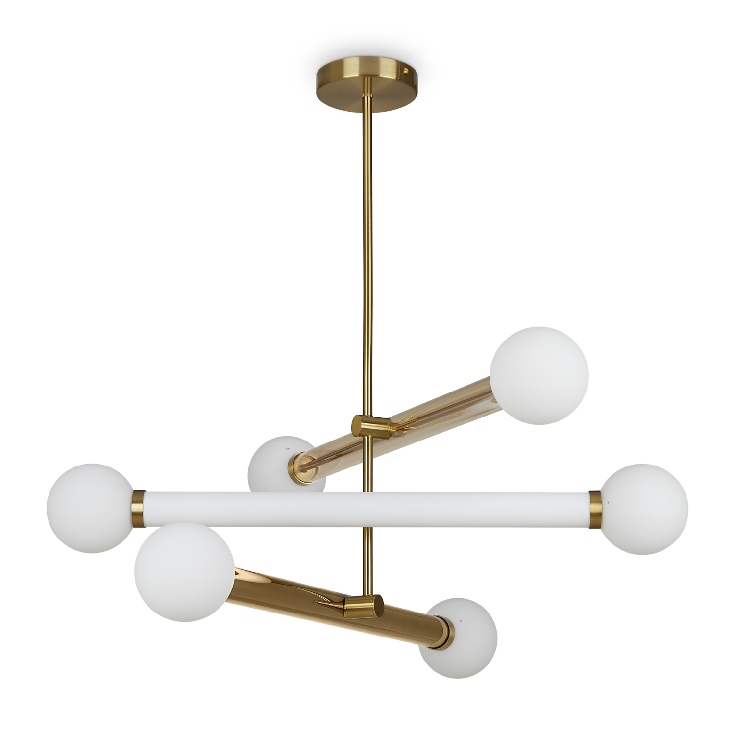 Freya Modern Cross Подвесной светильник цвет: золото FR5381PL-06G