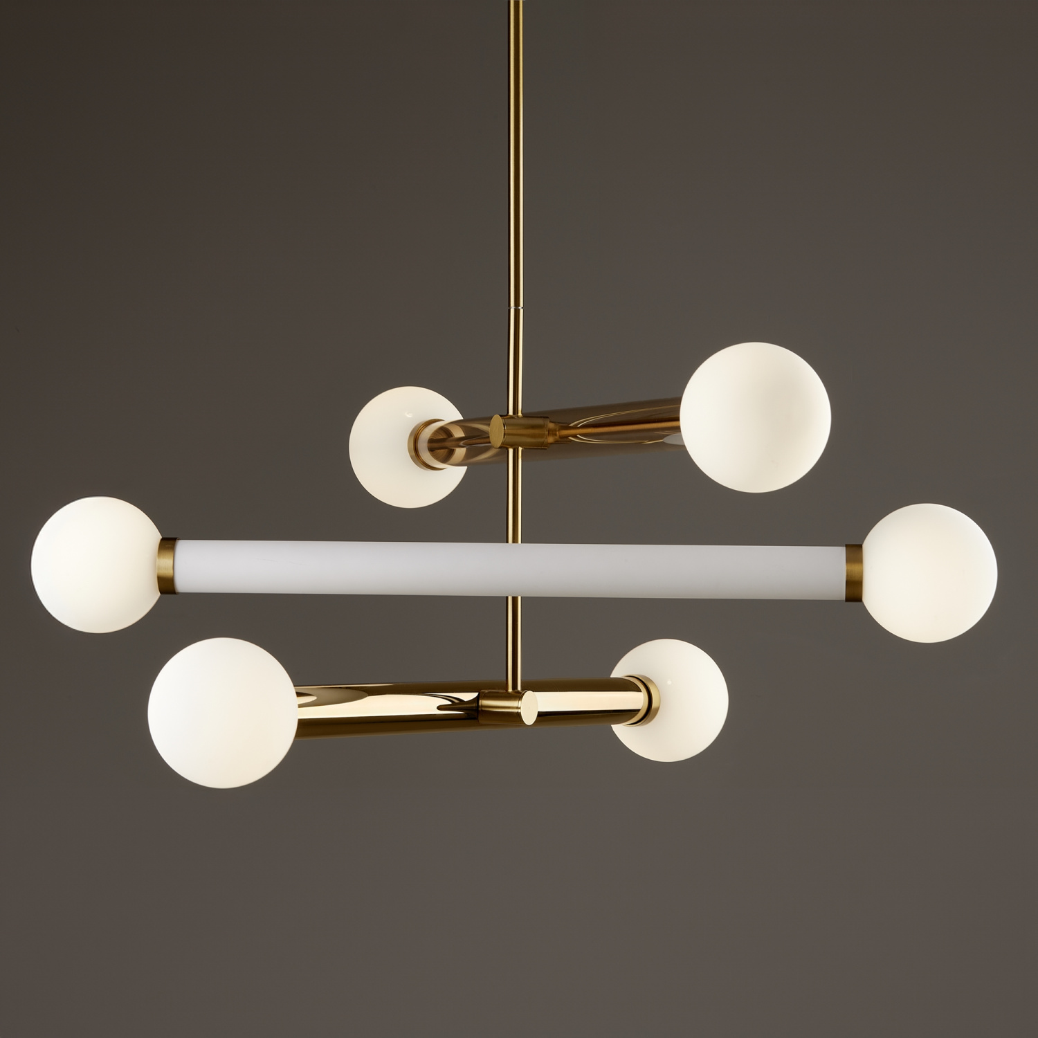 Freya Modern Cross Подвесной светильник цвет: золото FR5381PL-06G