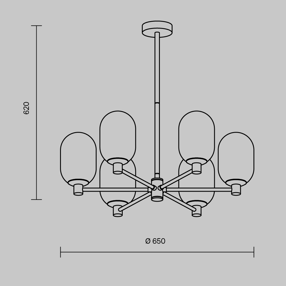 Freya Crystal Sharlot Подвесной светильник цвет: латунь FR1012PL-06BS