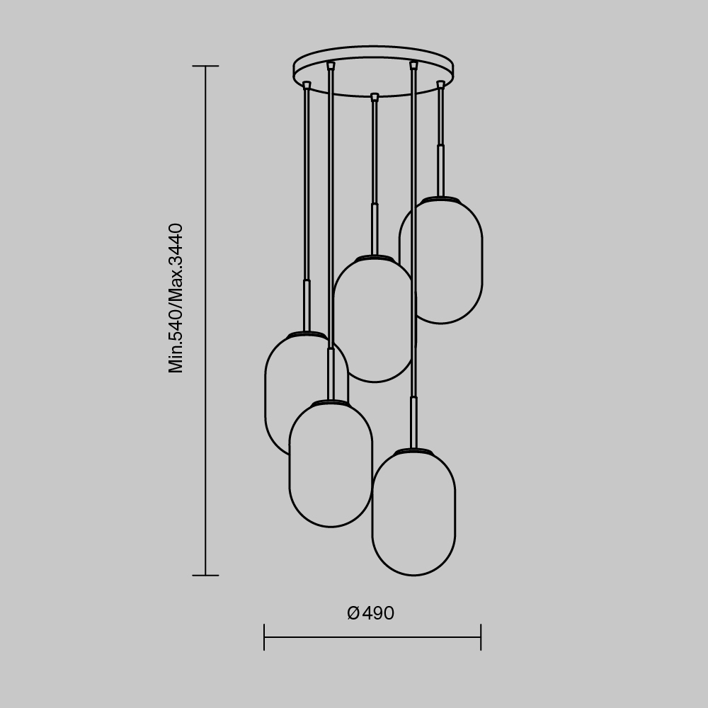 Freya Crystal Sharlot Подвесной светильник цвет: латунь FR1012PL-05BS