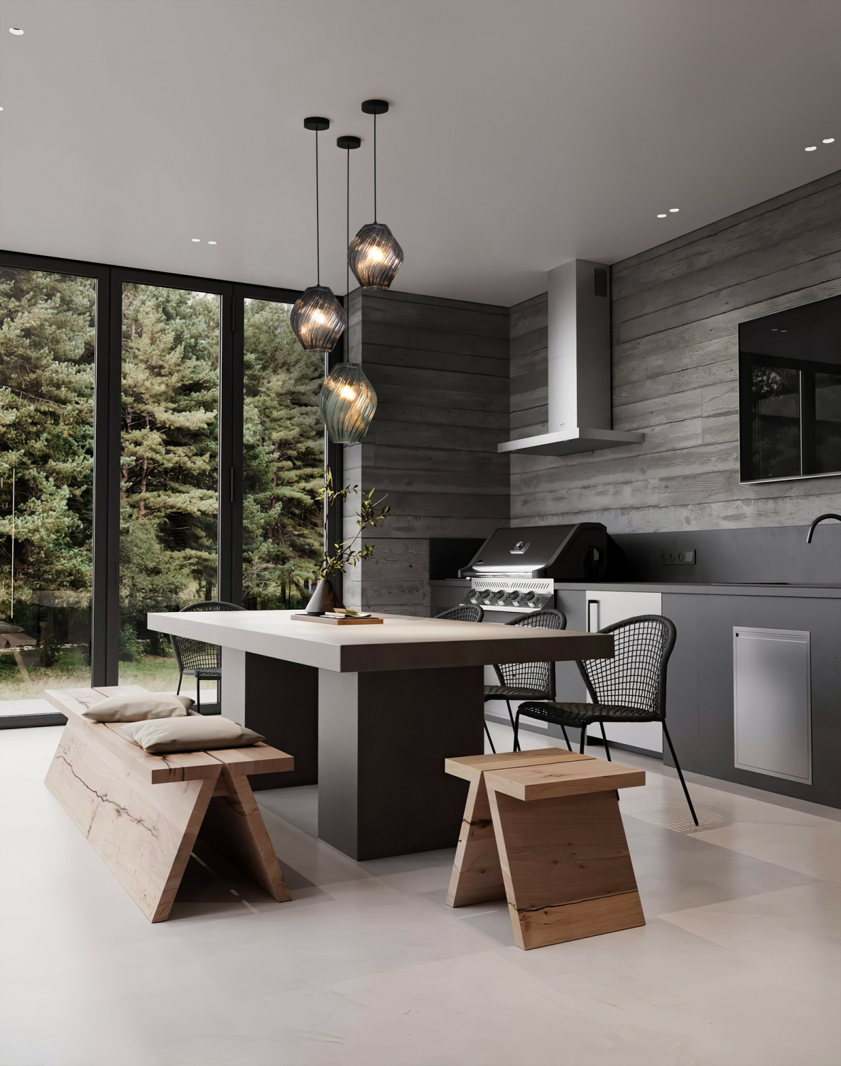 Freya Modern Shiny Подвесной светильник цвет: дымчатый FR5547PL-01SM