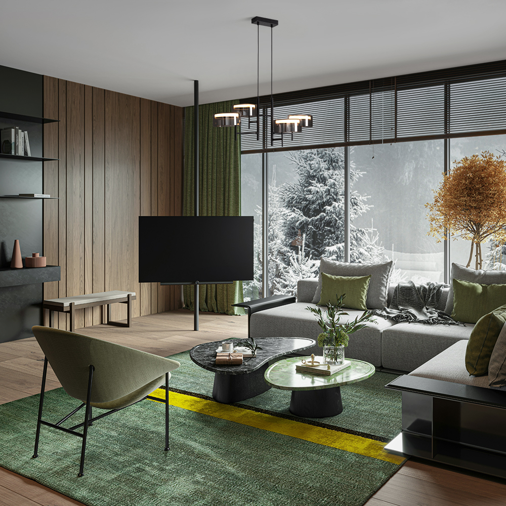 Freya Modern Tower Подвесной светильник цвет: черный FR5537PL-L6B