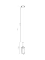 Freya Modern Zelma Подвесной светильник цвет: латунь FR8013PL-01AM