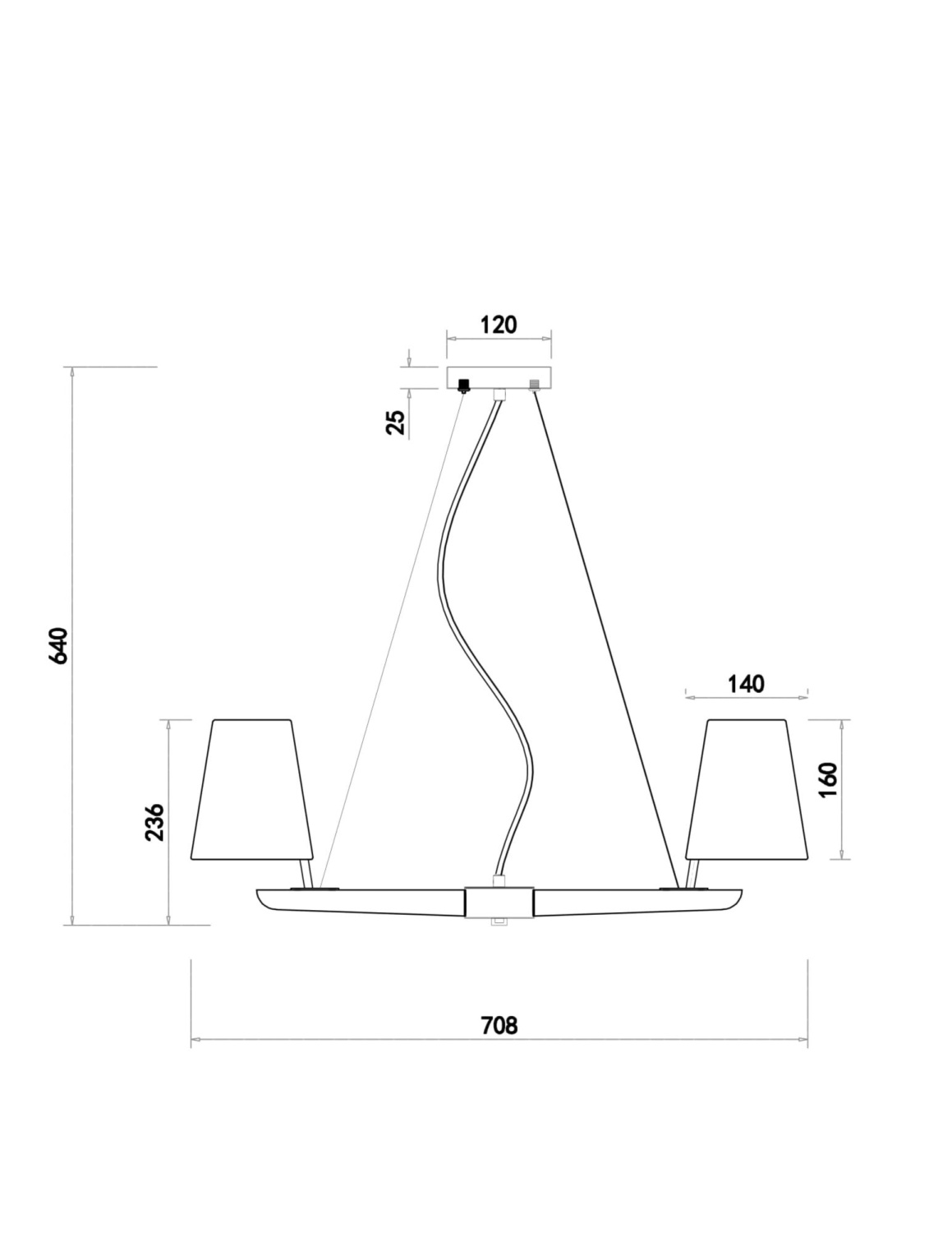 Freya Modern Arellano Подвесной светильник цвет: дерево FR8019PL-06W