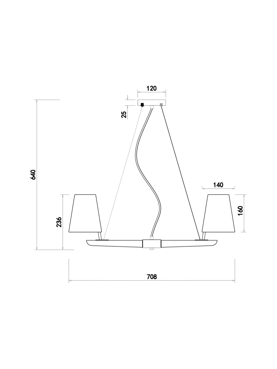Freya Modern Arellano Подвесной светильник цвет: дерево FR8019PL-06W