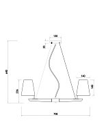 Freya Modern Arellano Подвесной светильник цвет: дерево FR8019PL-06W