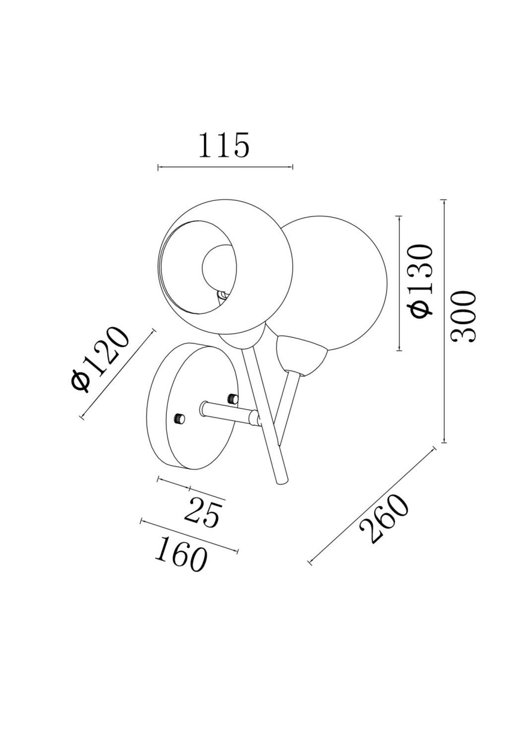 Freya Modern Sherry Настенный светильник (бра) цвет: латунь антик FR5121WL-02G