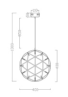 Freya Modern Amber Подвесной светильник цвет: хром FR5099PL-L21CH