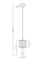 Freya Modern Lauren Подвесной светильник цвет: хром FR5093PL-01CH
