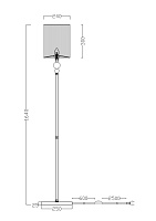 Freya Modern Lauren Напольный светильник (торшер) цвет: хром FR5093FL-01CH