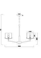 Freya Modern Karen Люстра цвет: хром FR5096PL-05CH