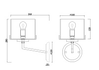 Freya Modern Karen Настенный светильник (бра) цвет: хром FR5096WL-01CH