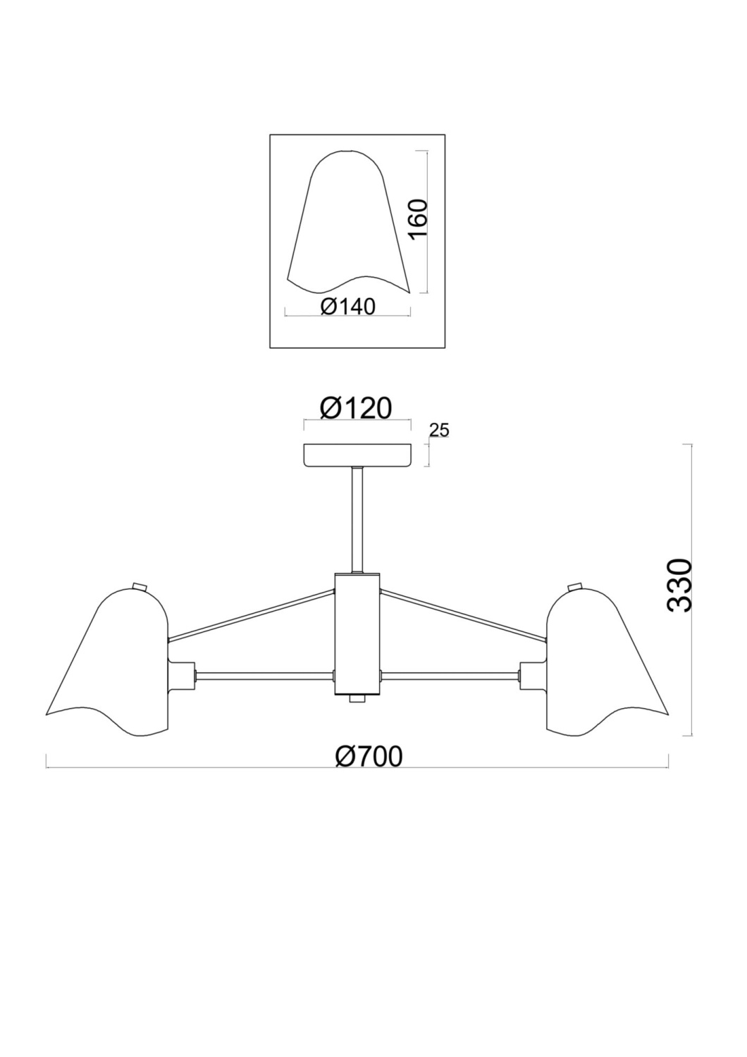 Freya Modern Manon Люстра цвет: золото FR5037PL-05S