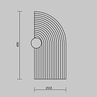 Freya LED Felt Настенный светильник (бра) цвет: черный FR6189WL-L20LG2