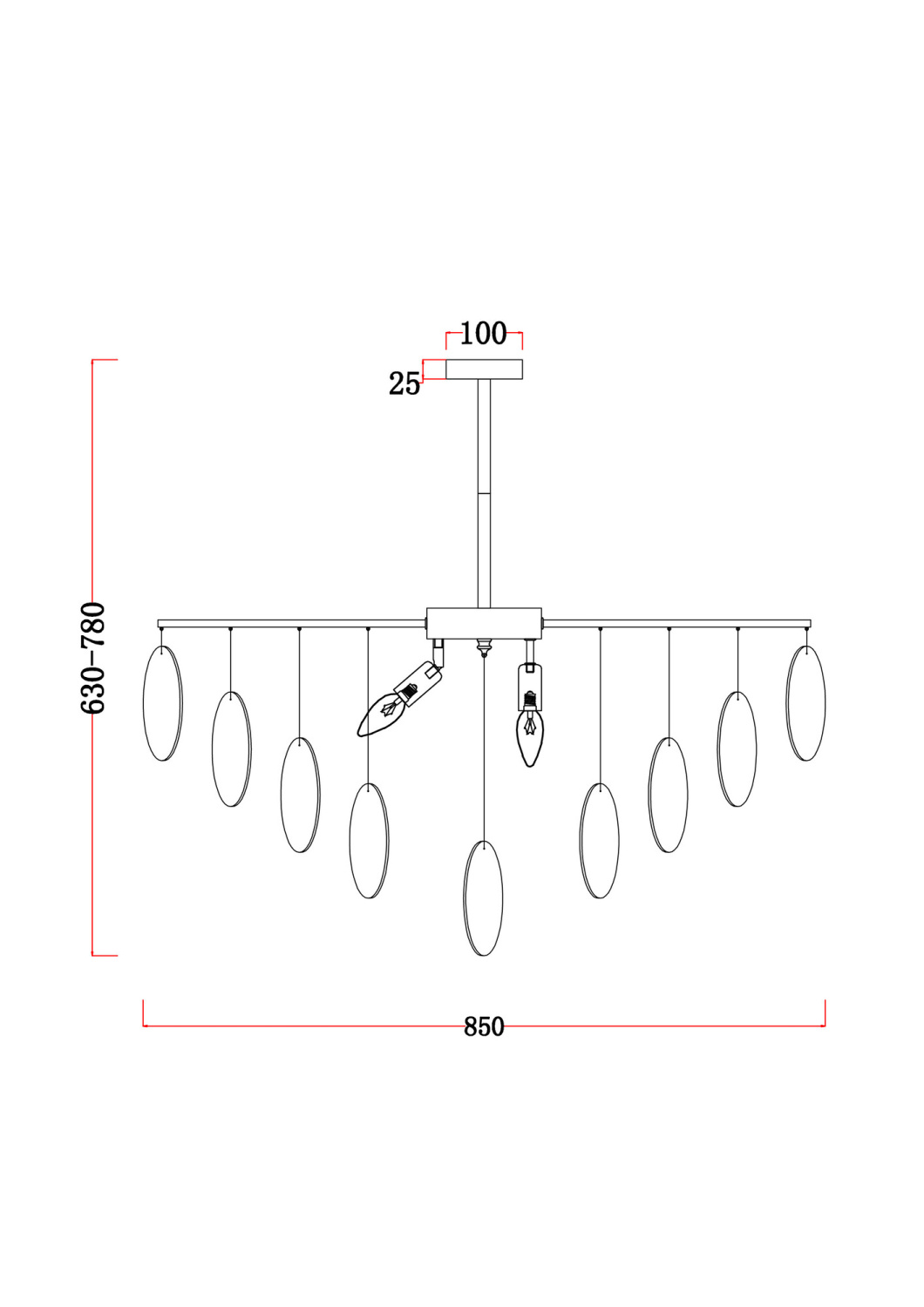 Freya Modern Porto Люстра цвет: латунь FR5104PL-08BS