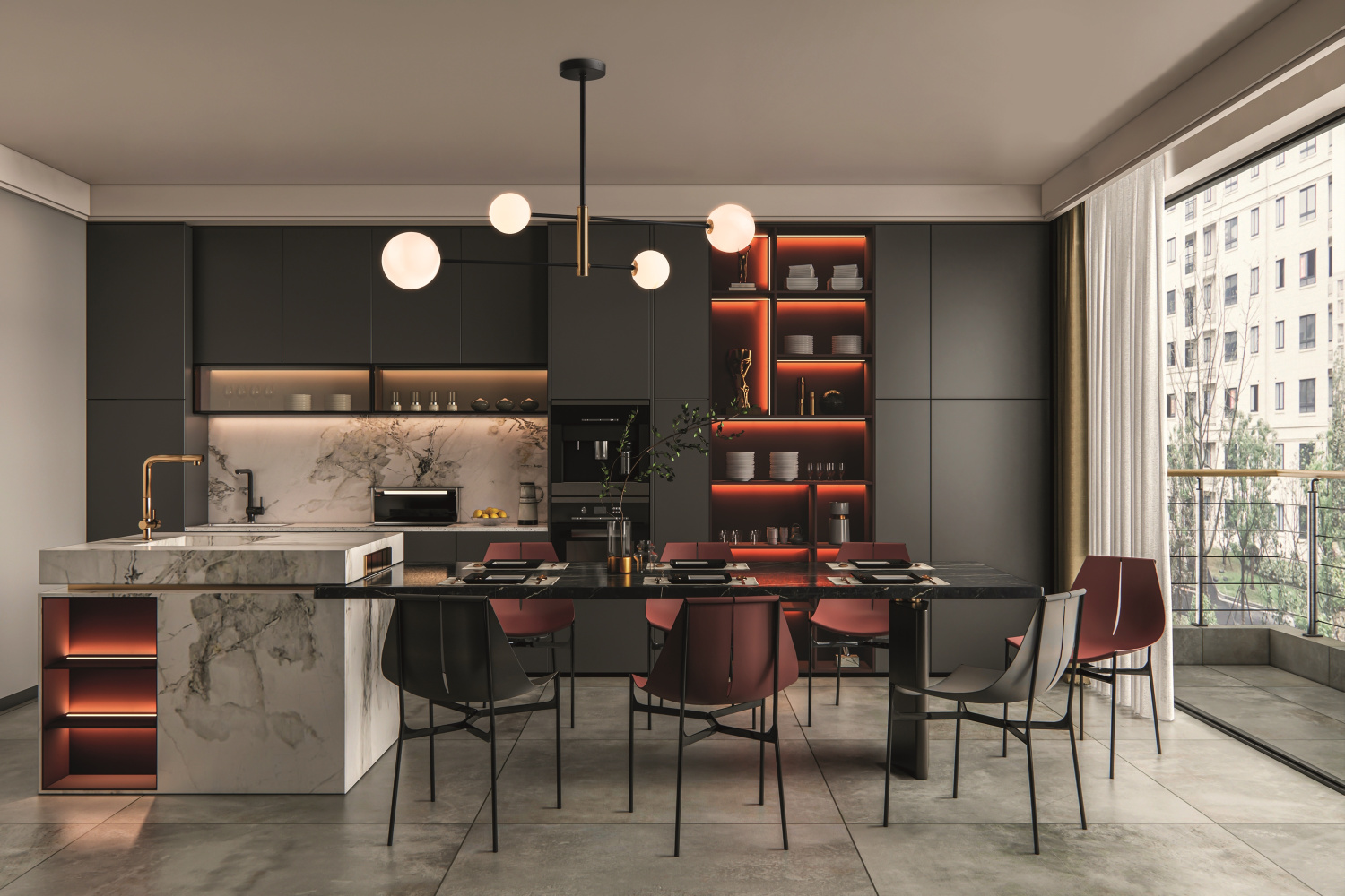 Freya Modern Sphirity Потолочный светильник цвет: черный FR5376CL-04B