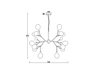 Freya Modern Florencia Подвесной светильник цвет: черный FR5049PL-27B