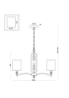 Freya Crystal Riverside Подвесной светильник цвет: латунь FR1007PL-05BS