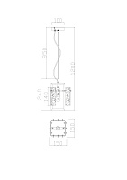 Freya Modern Basilica Подвесной светильник цвет: латунь FR5166PL-01BS