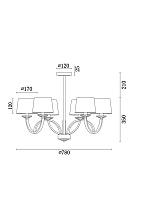 Freya Modern Tina Люстра цвет: хром FR5034PL-06CH