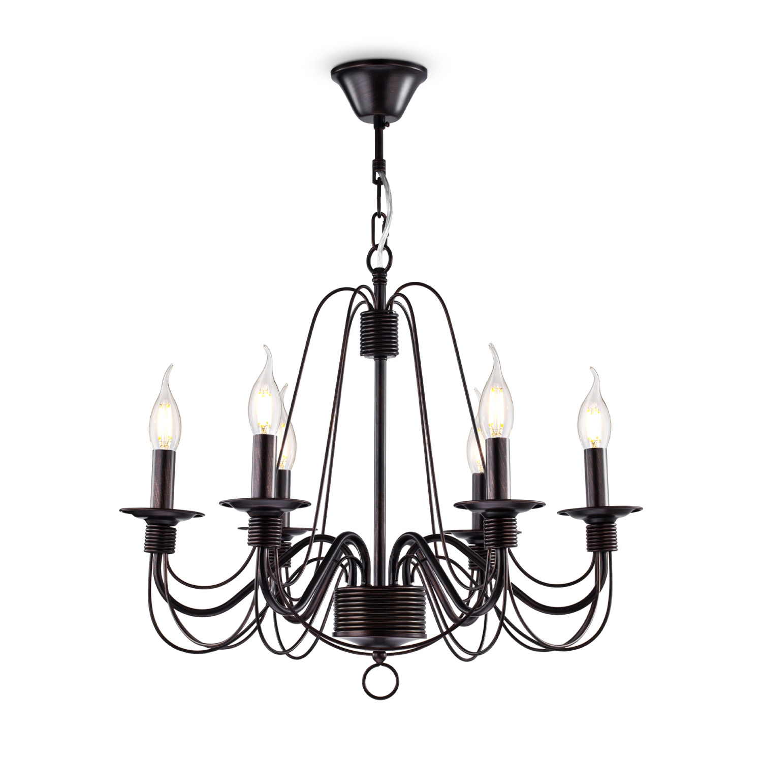 Freya Classic Velia Люстра цвет: коричневый FR2046-PL-06-BR