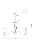 Freya Classic Monique Люстра цвет: матовое золото FR2001PL-07G