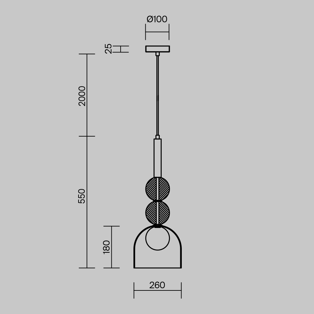 Freya Modern Sunspot Подвесной светильник цвет: латунь FR5482PL-01BS