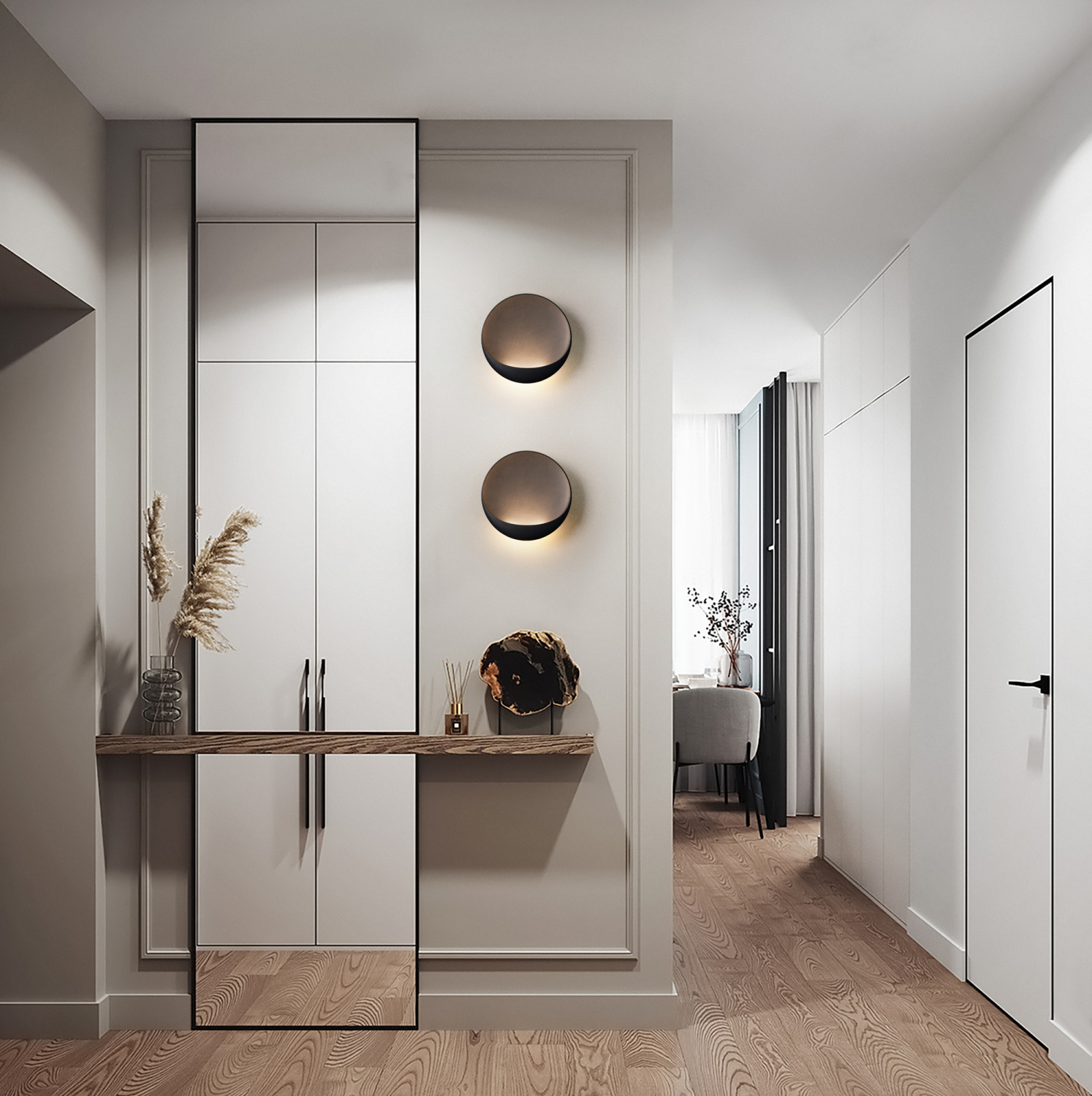 Freya LED Clam Настенный светильник (бра) цвет: белый FR6188WL-L5W