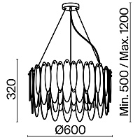 Freya Modern Lucrecia Подвесной светильник цвет: французское золото FR5217PL-08FG