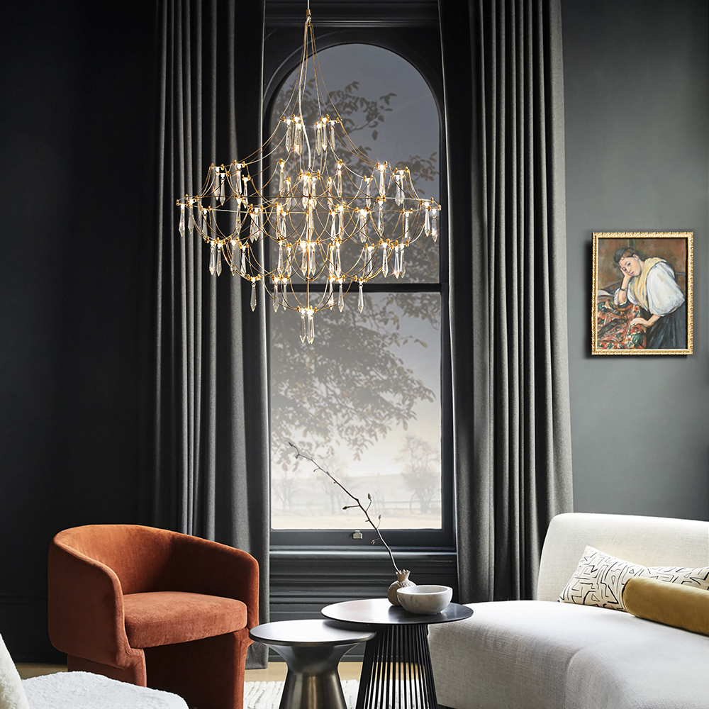 Freya LED Amela Подвесной светильник цвет: латунь FR6138PL-L44BS