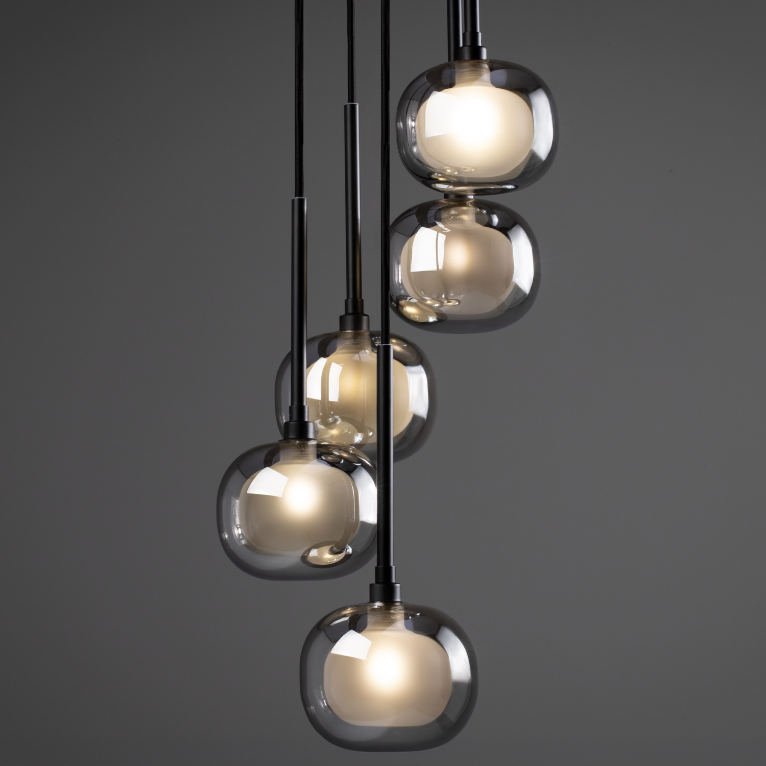 Freya Modern Shimmer Подвесной светильник цвет: черный FR5435PL-05B1