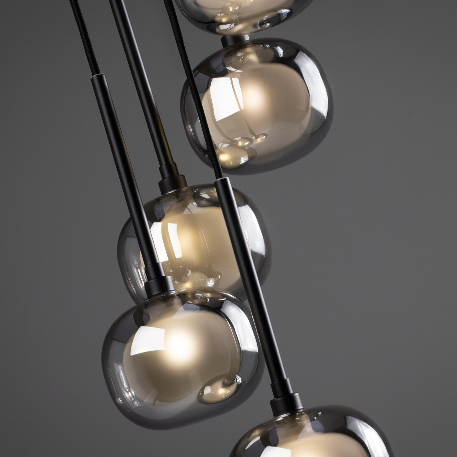 Freya Modern Shimmer Подвесной светильник цвет: черный FR5435PL-05B1