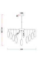 Freya Modern Porto Люстра цвет: никель FR5104PL-06N
