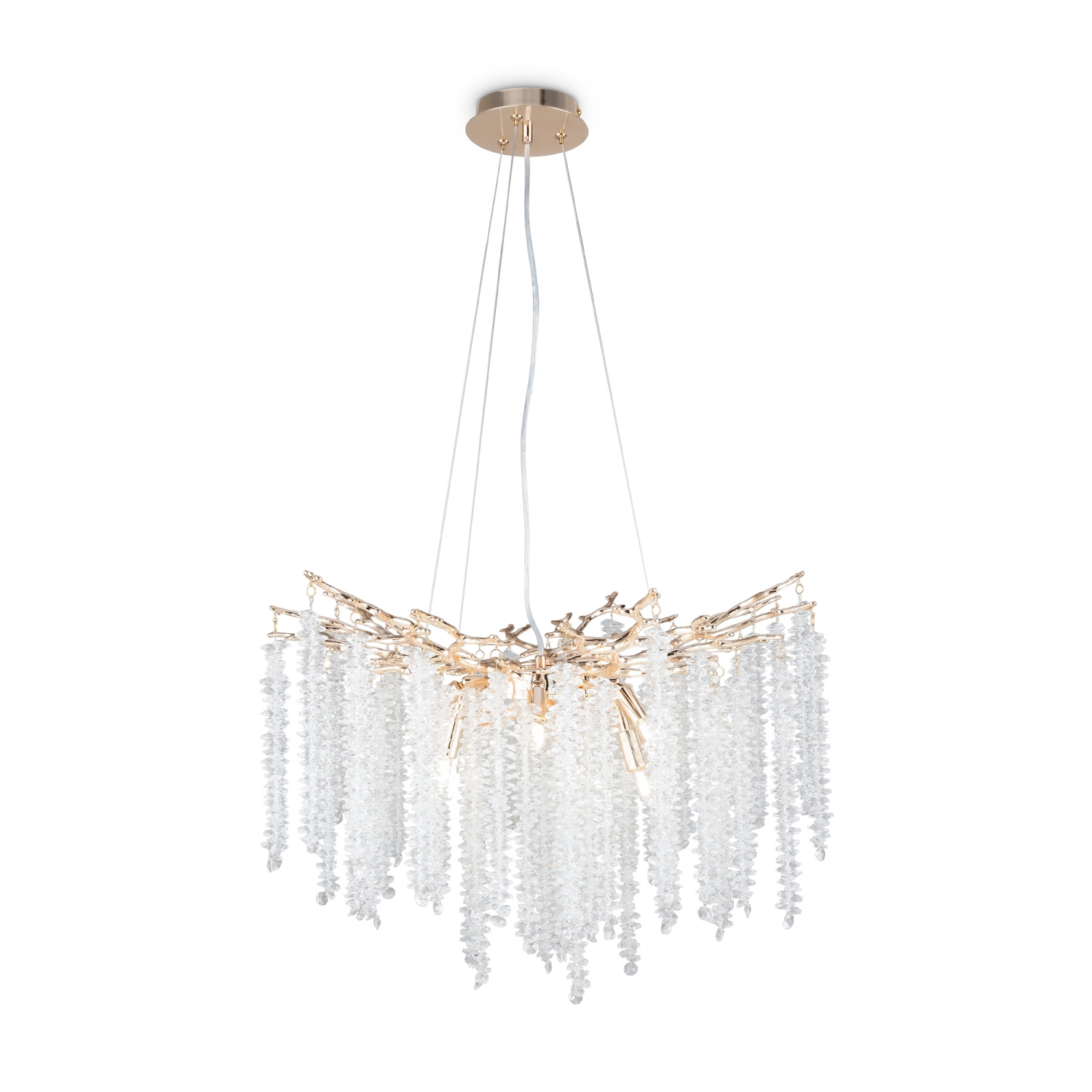 Freya Crystal Mineral Подвесной светильник цвет: золото FR1010PL-08G