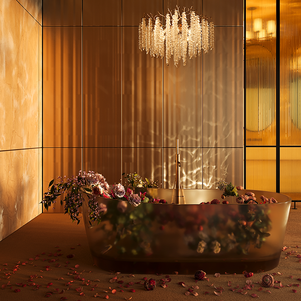 Freya Crystal Mineral Подвесной светильник цвет: золото FR1010PL-08G