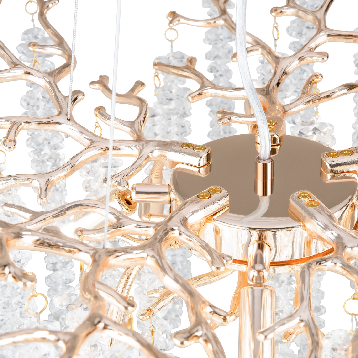 Freya Crystal Mineral Подвесной светильник цвет: золото FR1010PL-08G