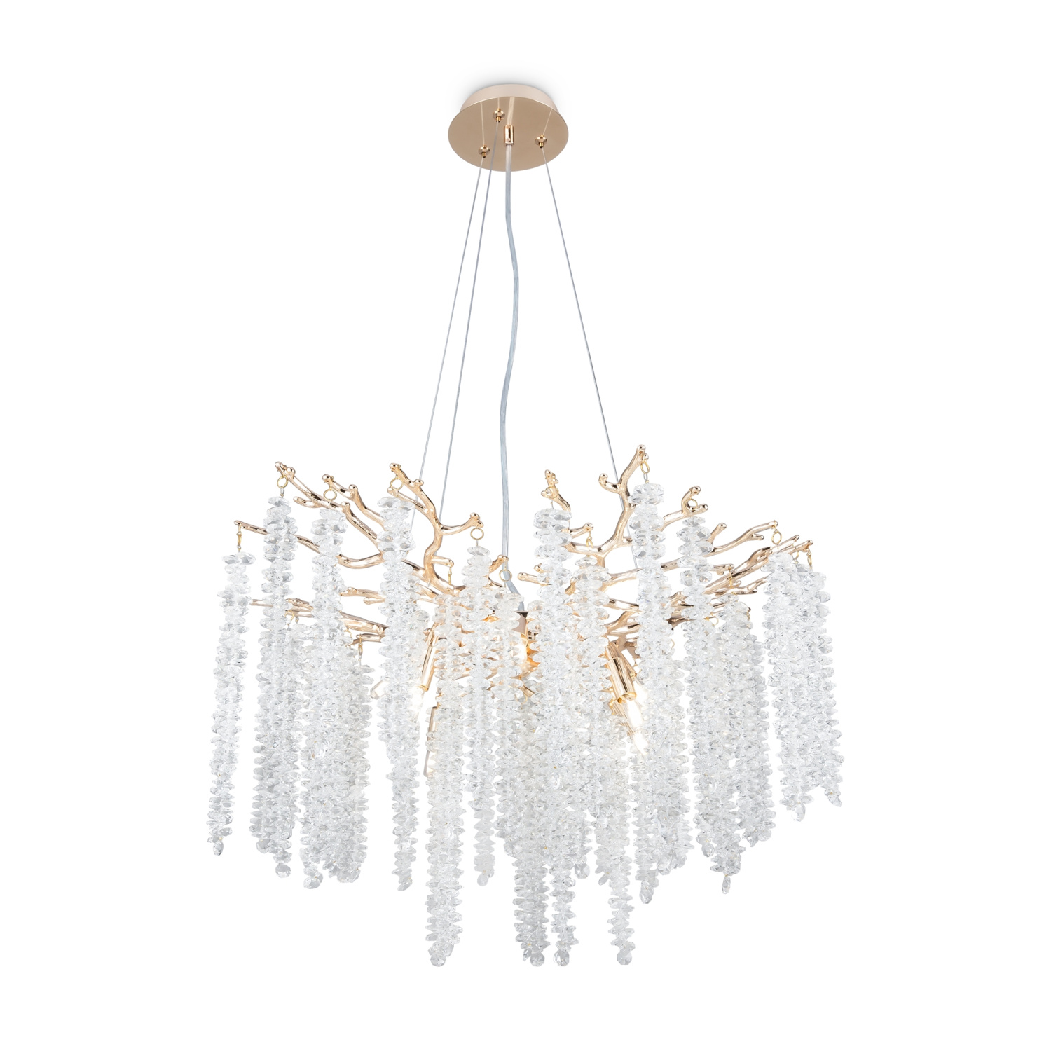 Freya Crystal Mineral Подвесной светильник цвет: золото FR1010PL-08G