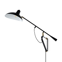 Freya Modern Twisty Настенный светильник (бра) цвет: черный FR5383WL-01B