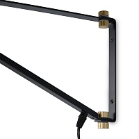 Freya Modern Twisty Настенный светильник (бра) цвет: черный FR5383WL-01B