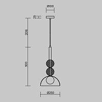 Freya Modern Sunspot Подвесной светильник цвет: латунь FR5482PL-01BS1