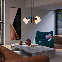 Freya Modern Sepia Подвесной светильник цвет: черный FR5391PL-06CFL